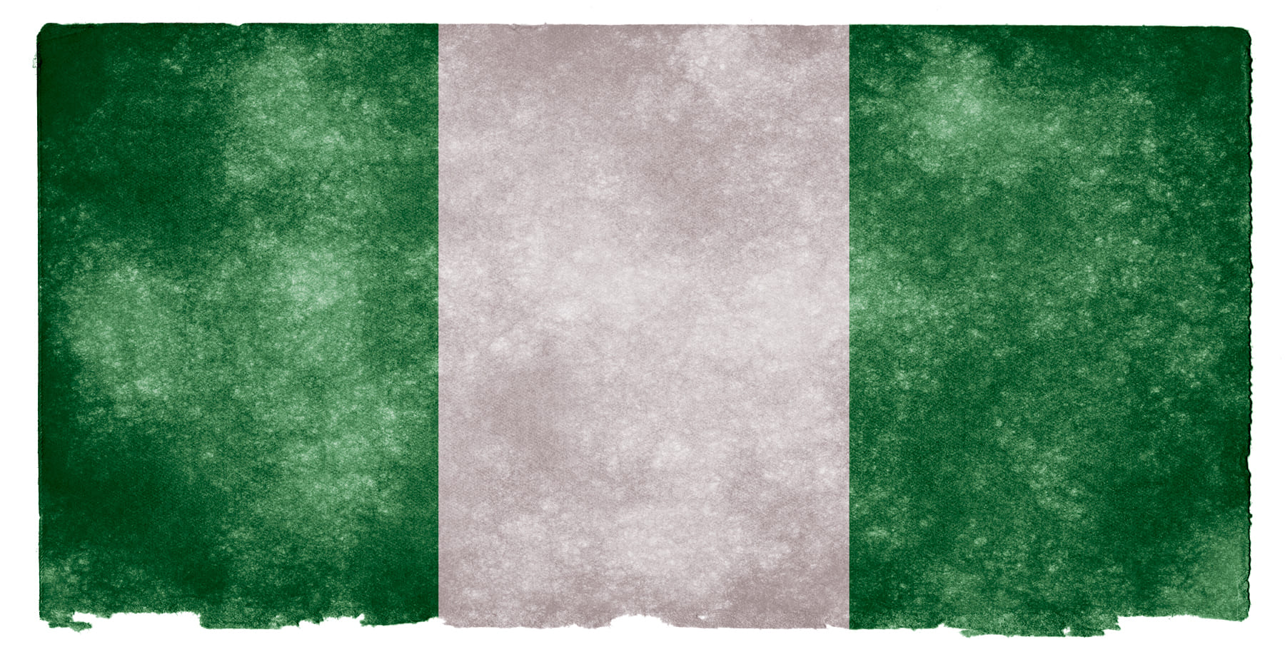 Nigerian flag, textured